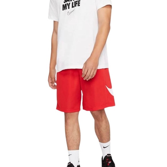 NEW Men’s Nike loose fit basketball Red shorts knee length size small s - Picture 5 of 5